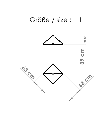 Pyramide Groesse 1